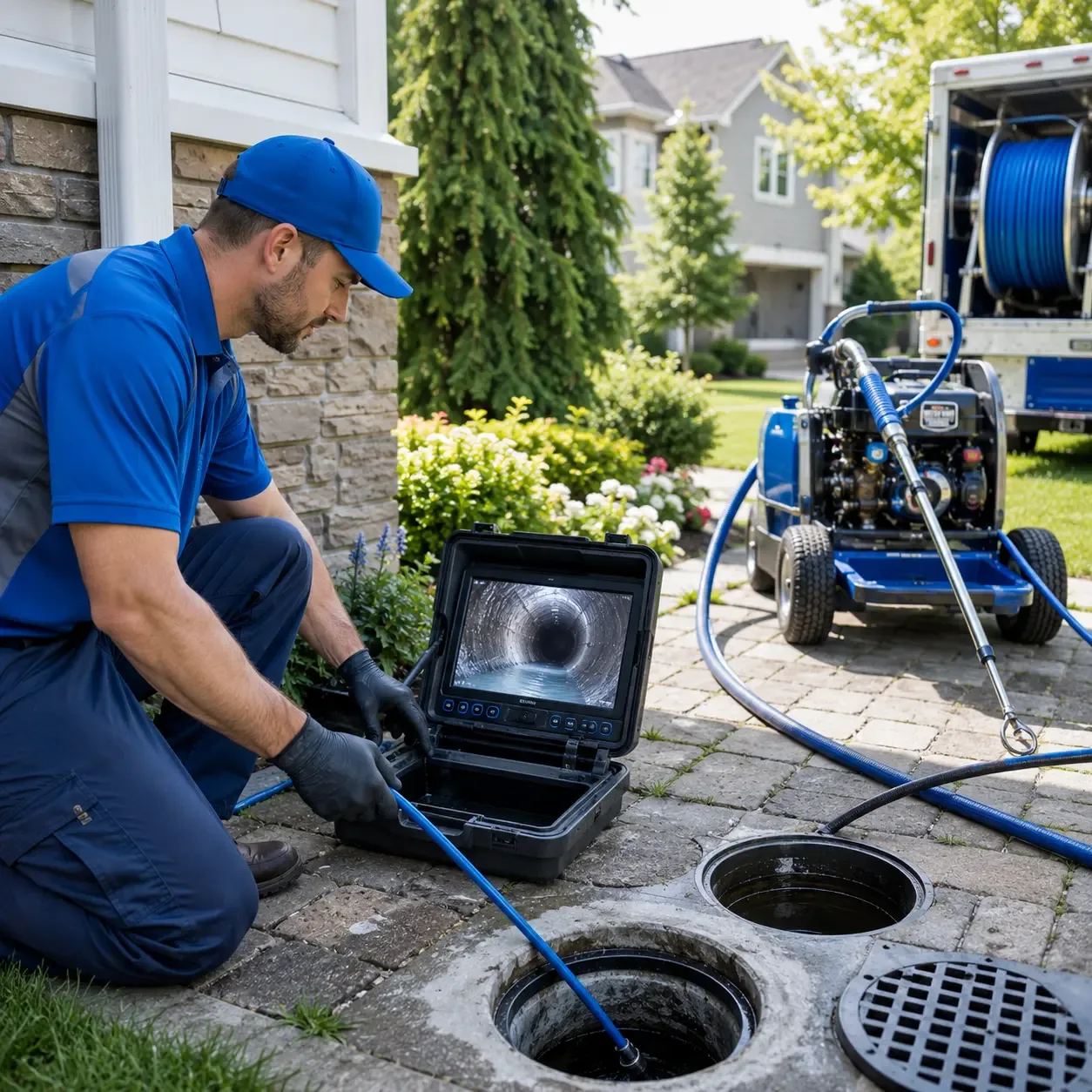 Outdoor drain cleaning professionals serving Brant, NY