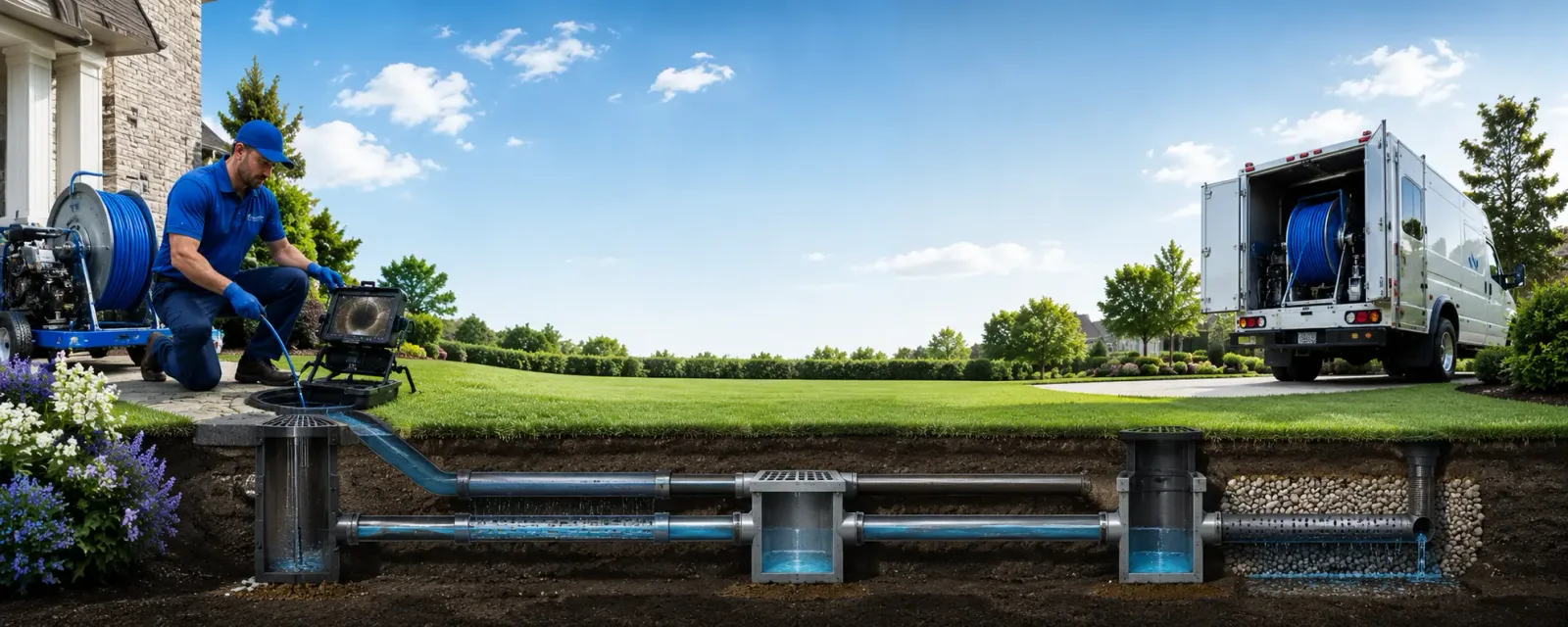 Outdoor drain cleaning information for Brant, NY